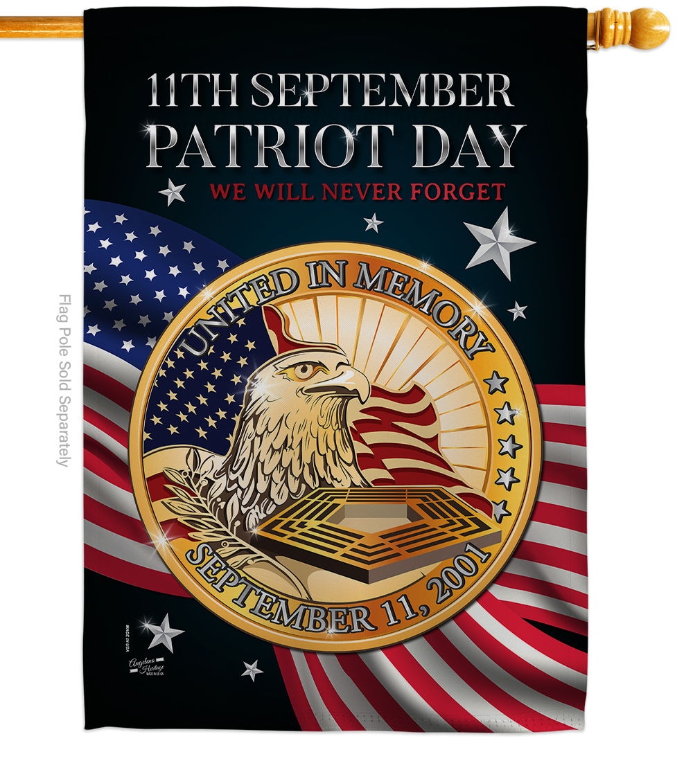 Patriot Day 911 House Flag