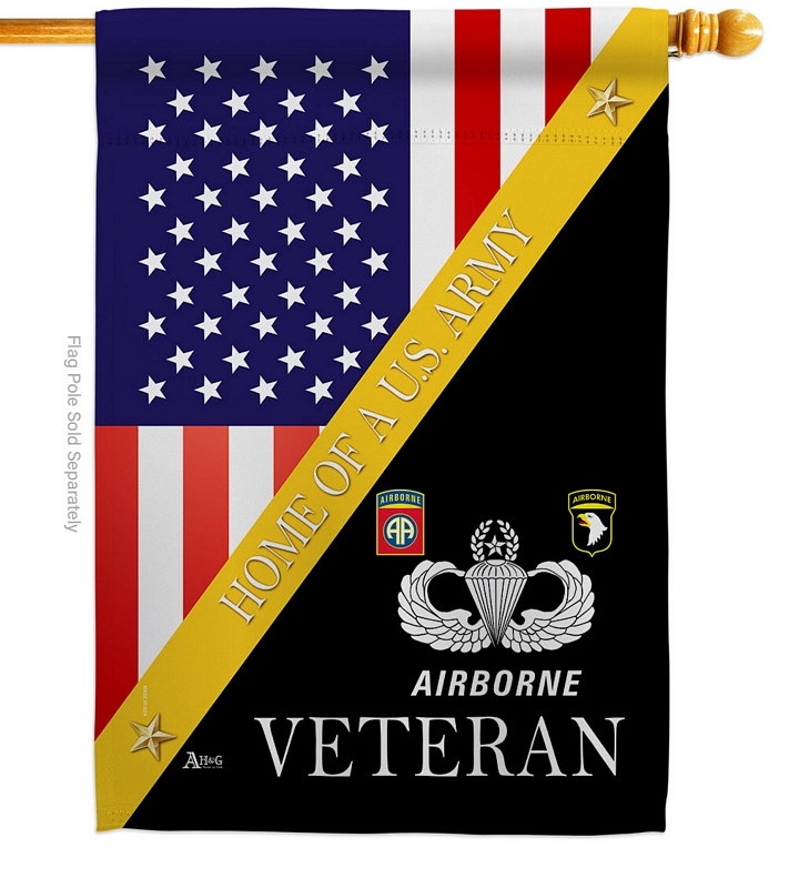 Home Of US Airborne House Flag