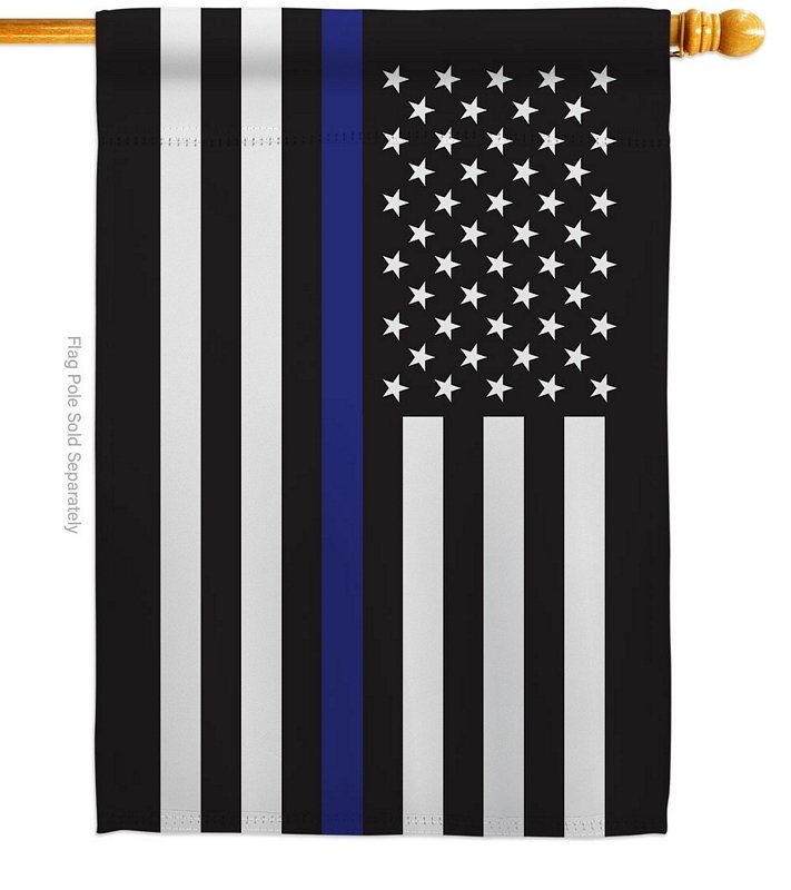 Thin Blue Line House Flag