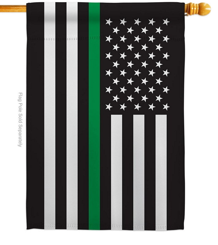 Thin Green Line House Flag