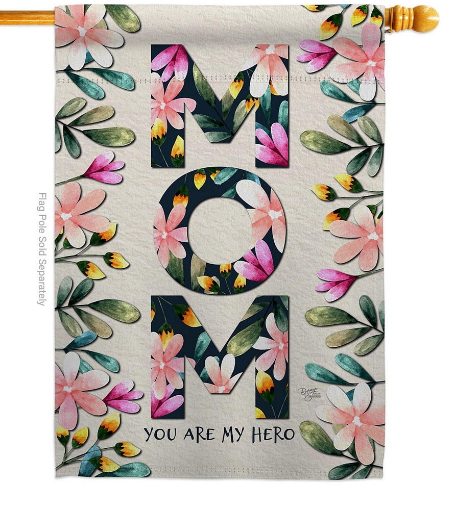 Mom My Hero House Flag