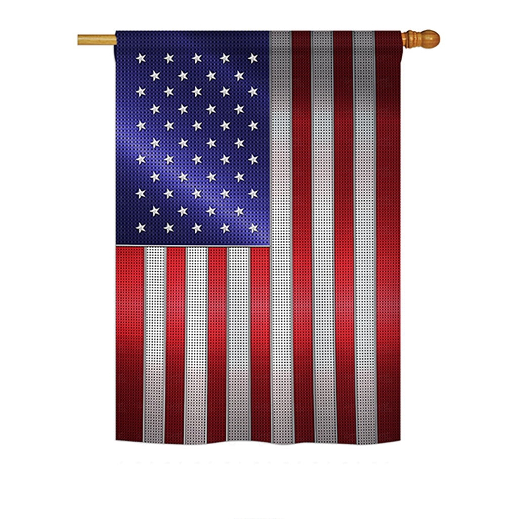 Steel Of Pride American Flag House Flag