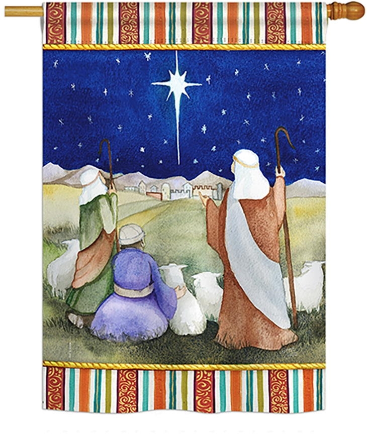 Christmas in Bethlehem House Flag