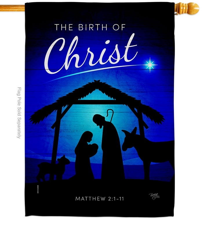 Birth Of Christ House Flag