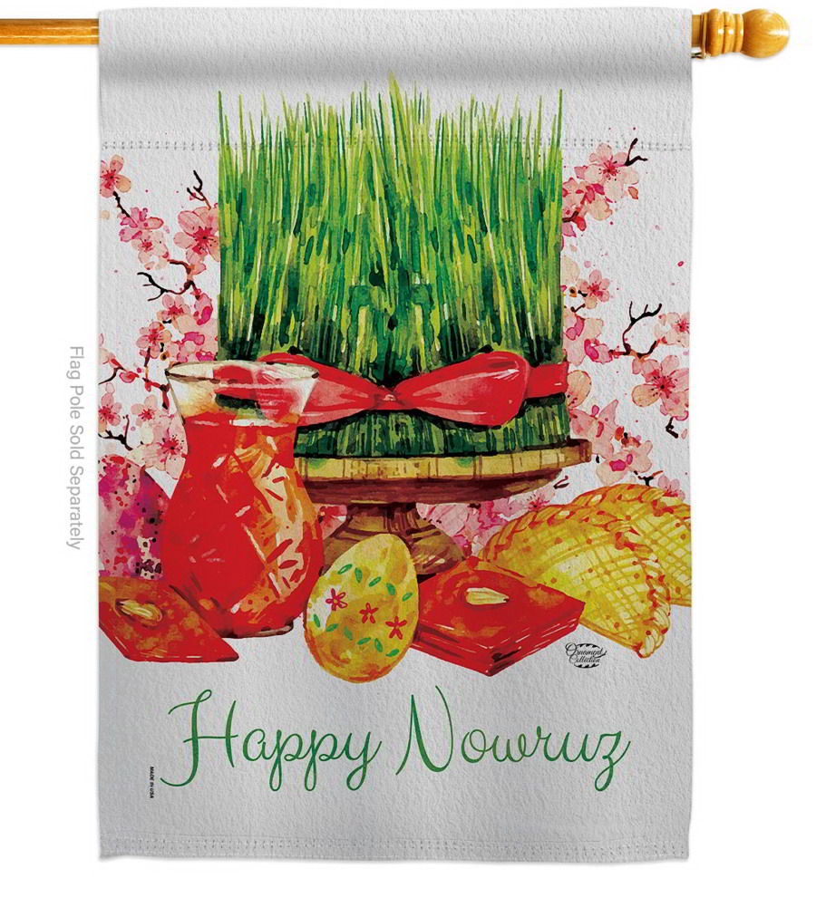 Nowruz Wishes House Flag