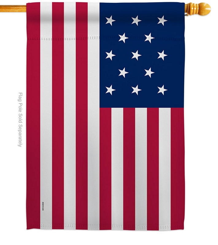 Flag Of The United States (1777-1795) House Flag