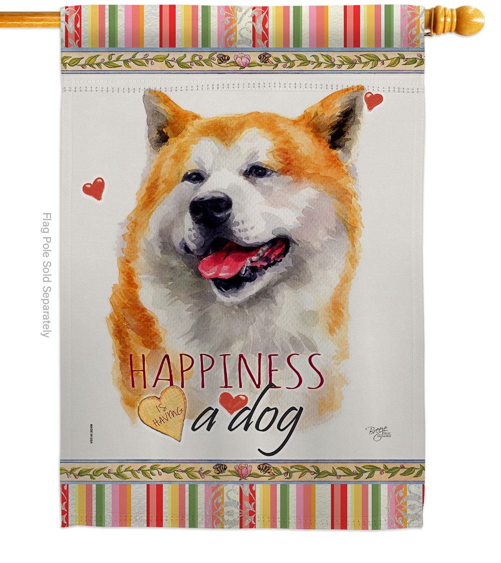 Akita Happiness House Flag