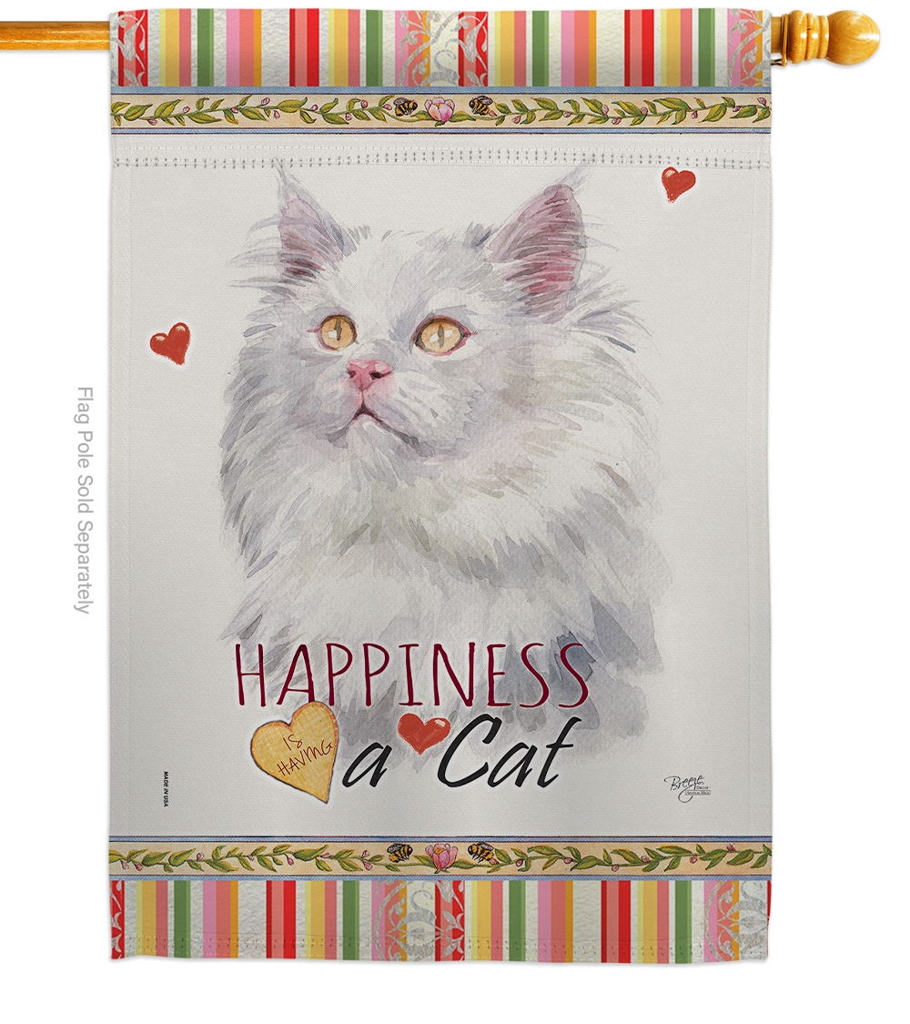 German Long Hair Happiness House Flag