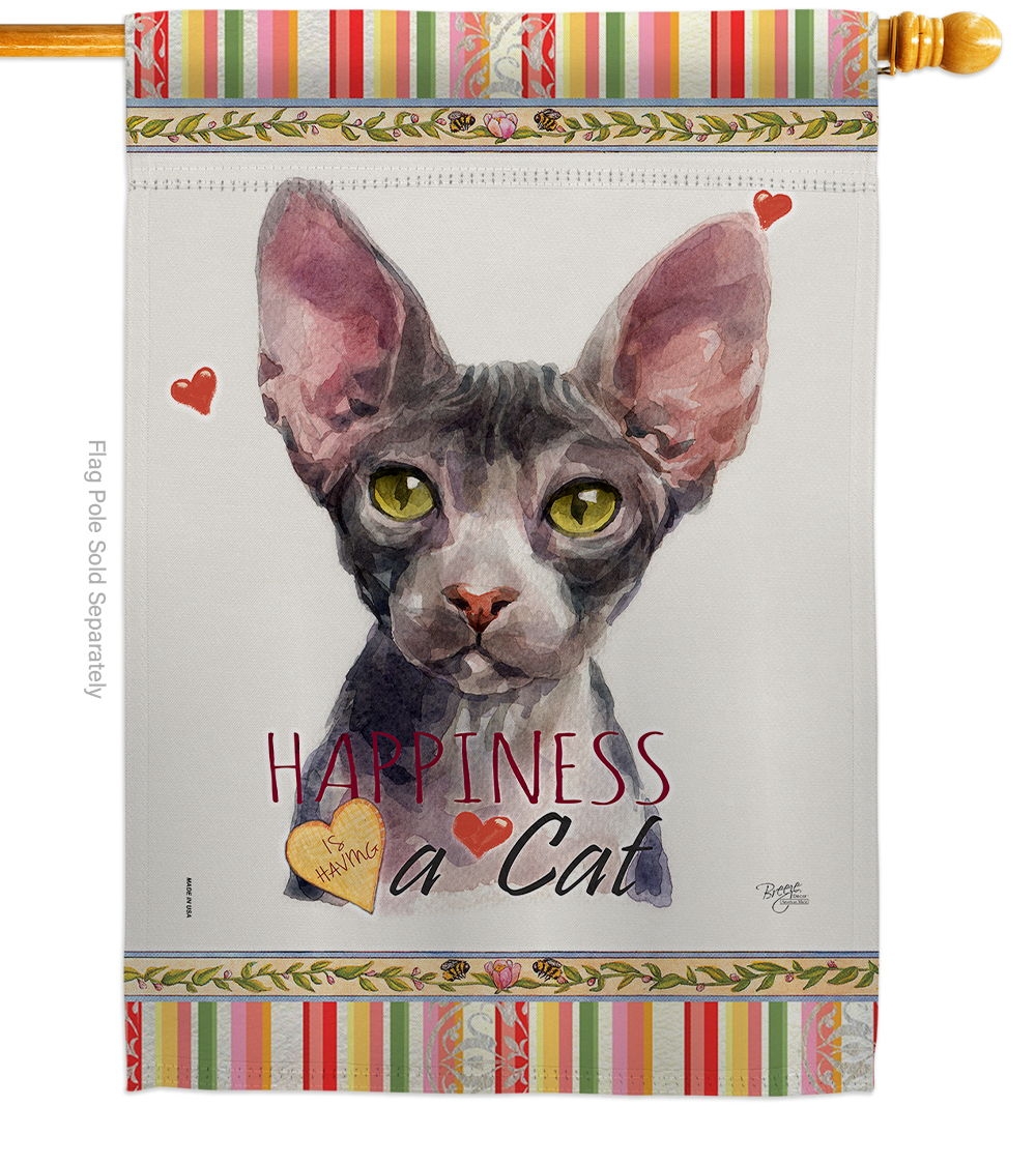 Sphynx Happiness House Flag