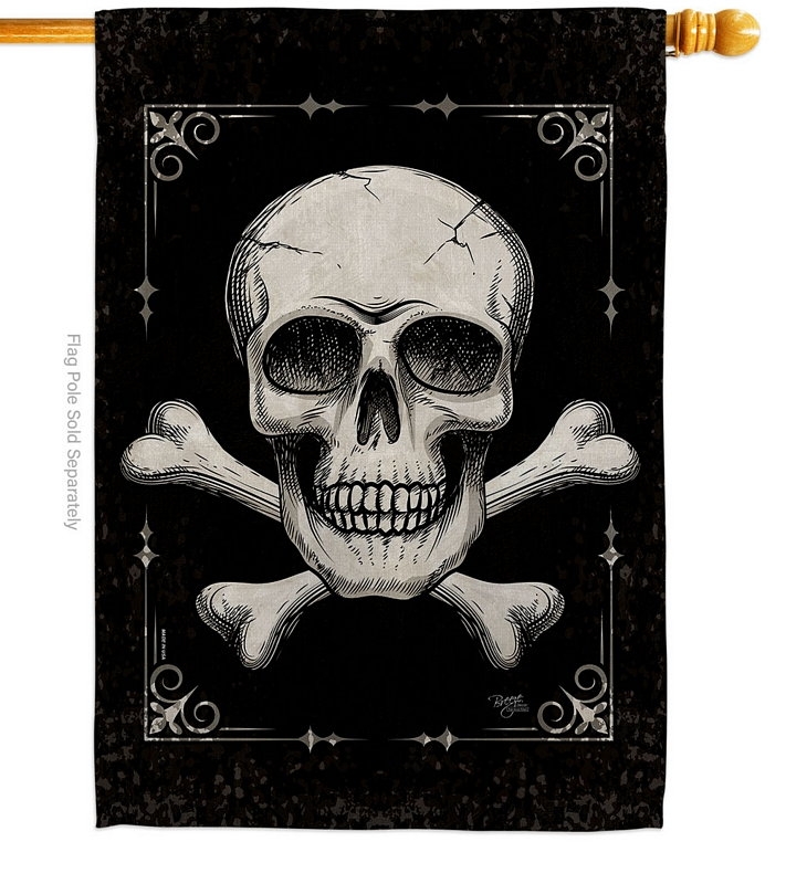 Skull House Flag