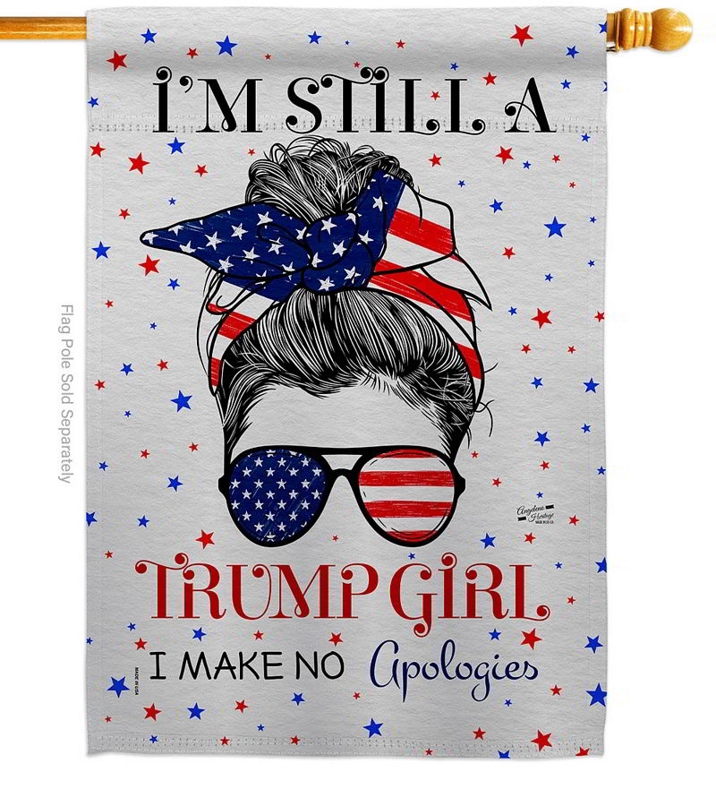 Trump Girl House Flag