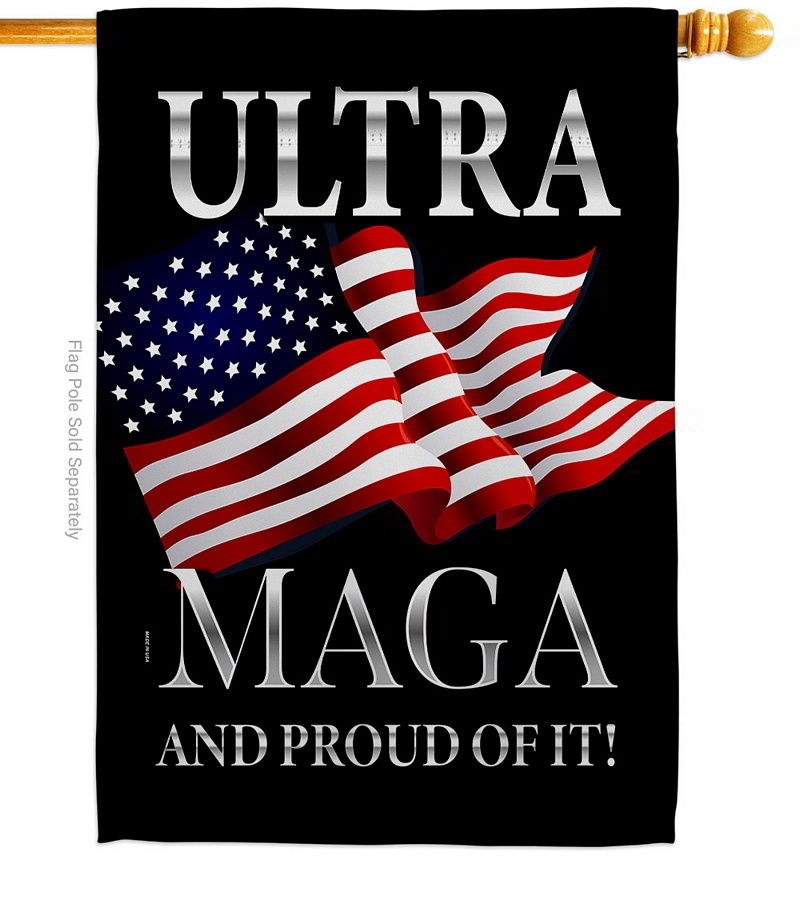 MAGA And Proud House Flag