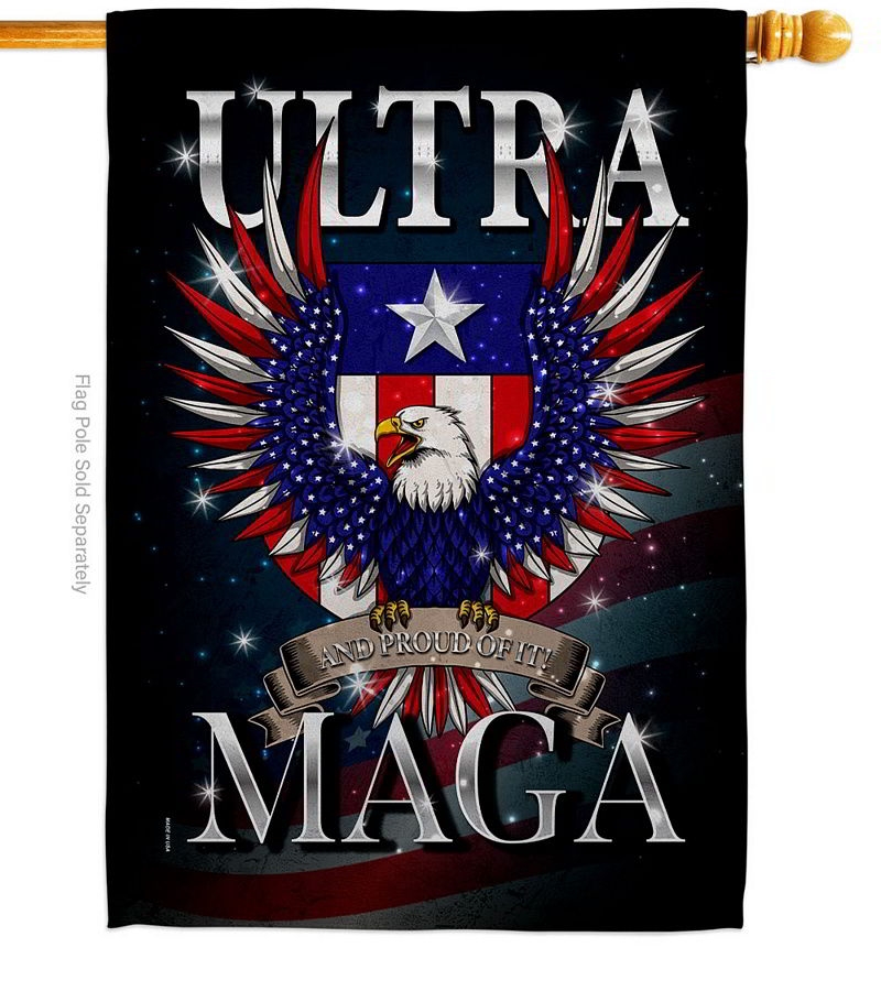 Proud MAGA House Flag