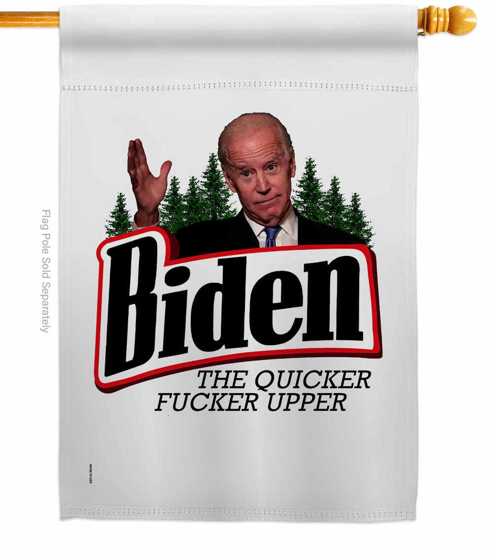 Biden The Quicker House Flag