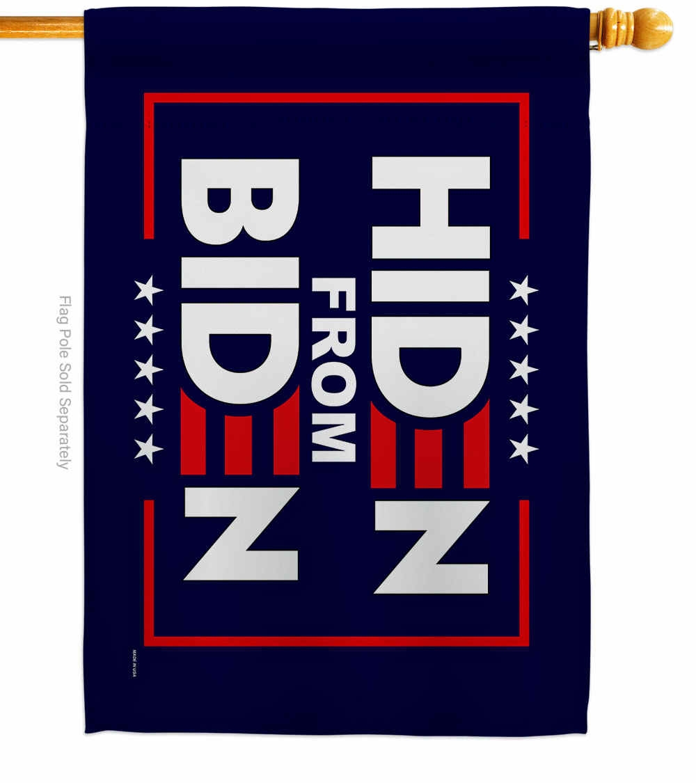 Hiden For Biden House Flag