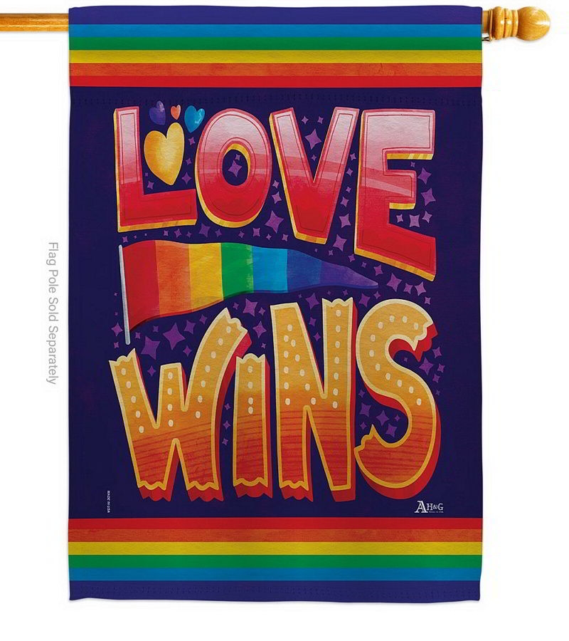 Love Wins House Flag