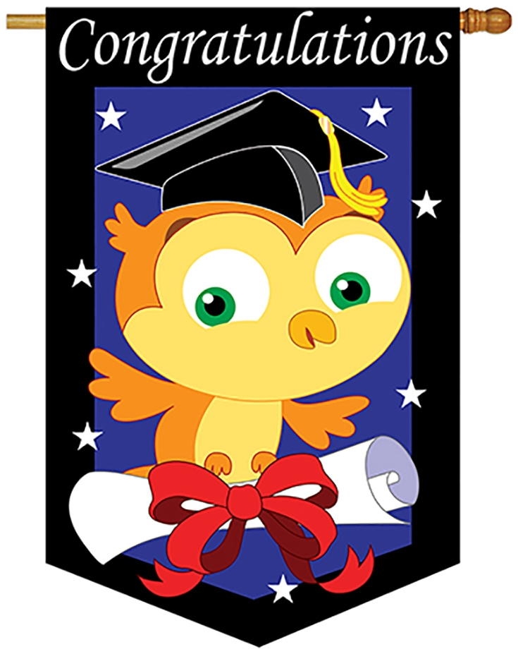 Congratulations Applique House Flag