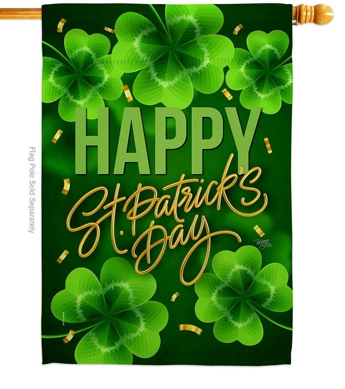 St. Patty Cover House Flag