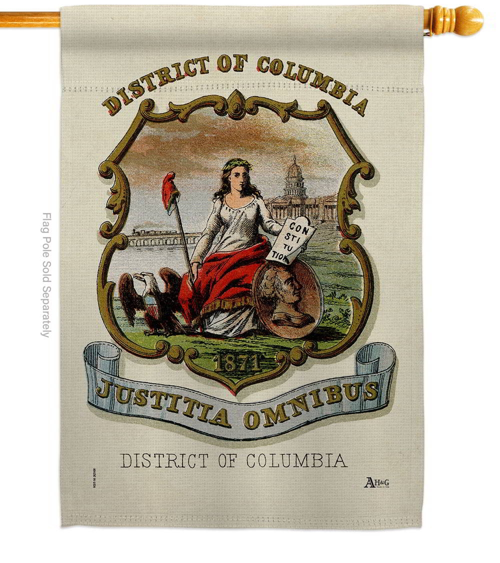 Coat Of Arms Of District Of Columbia House Flag