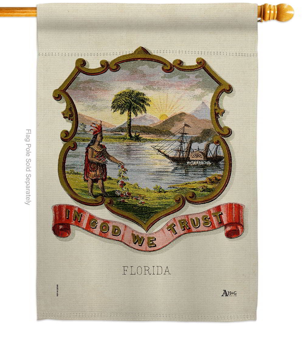 Coat Of Arms Of Florida House Flag