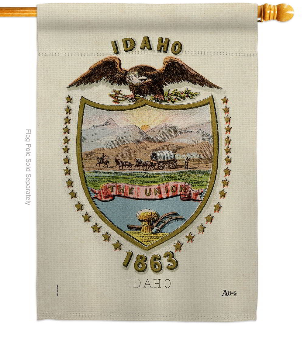 Coat Of Arms Of Idaho House Flag