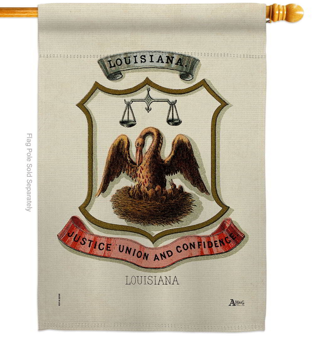 Coat Of Arms Of Louisiana House Flag