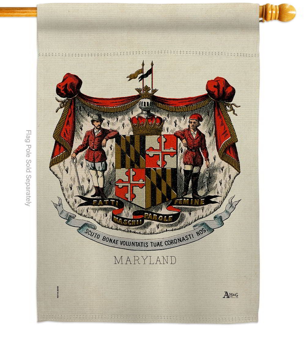 Coat Of Arms Of Maryland House Flag