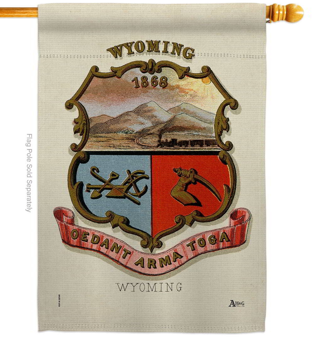 Coat Of Arms Of Wyoming House Flag