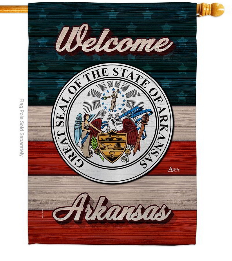 Welcome Arkansas House Flag