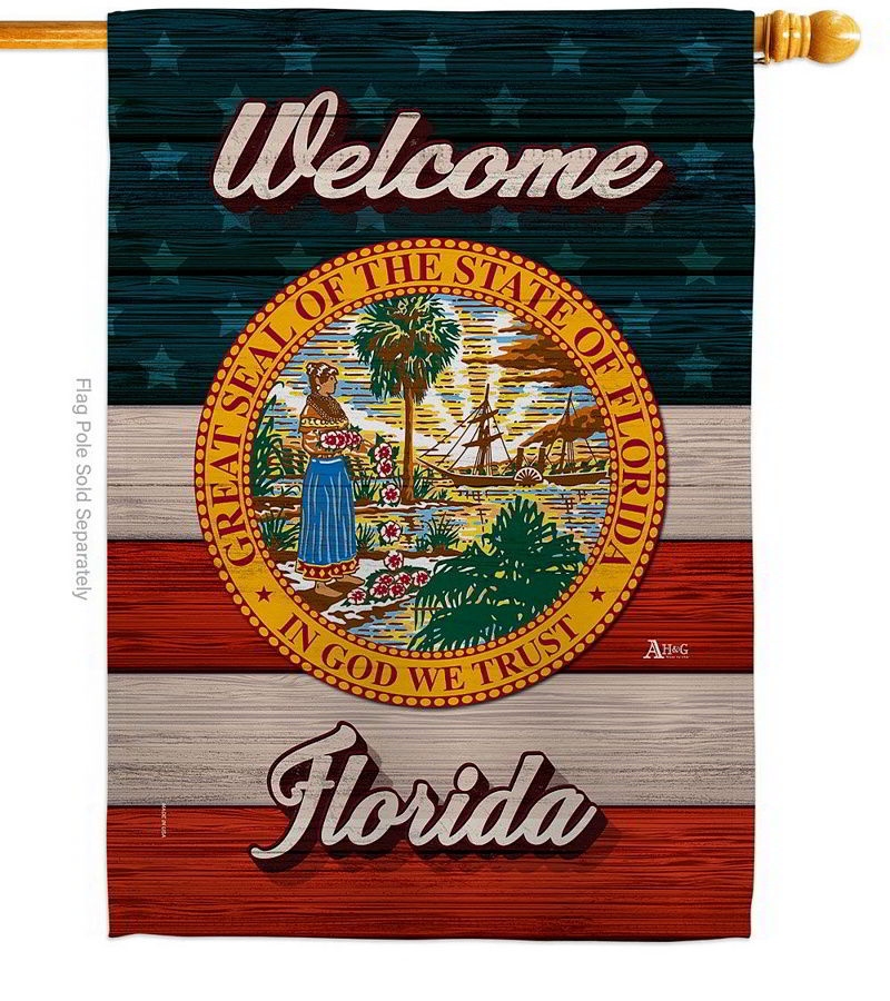 Welcome Florida House Flag