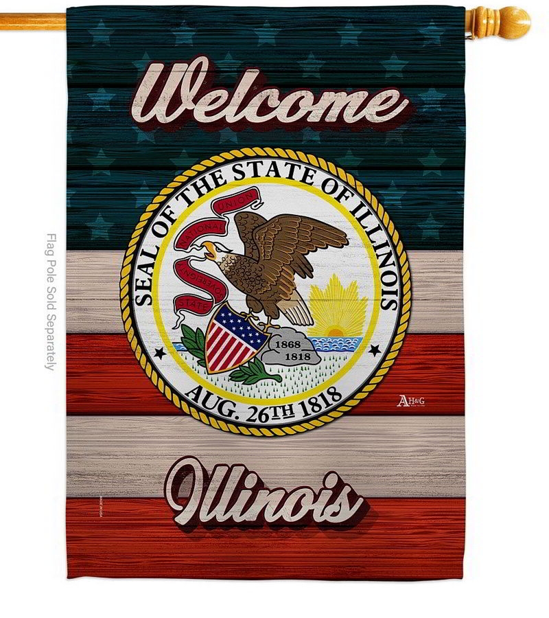 Welcome Illinois House Flag