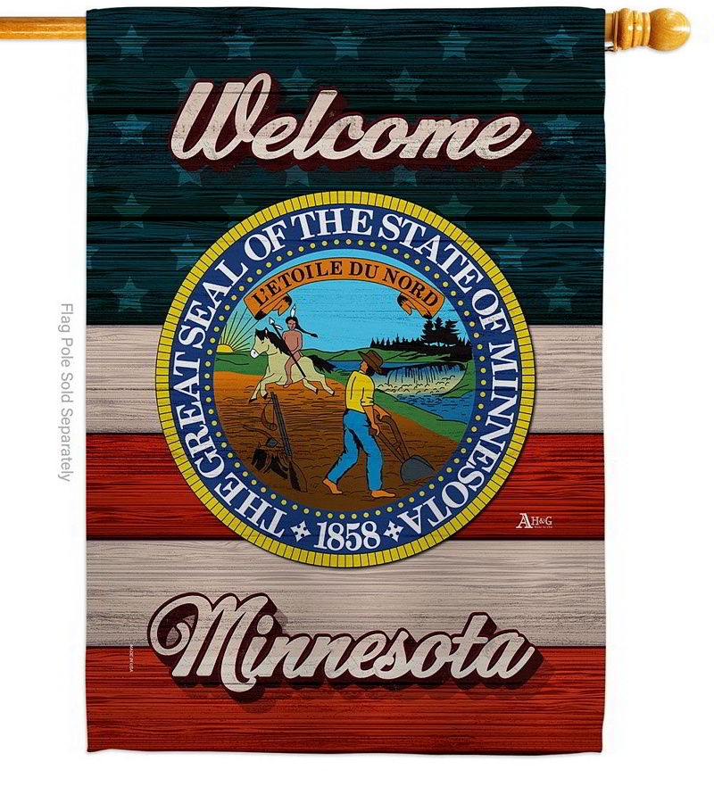 Welcome Minnesota House Flag