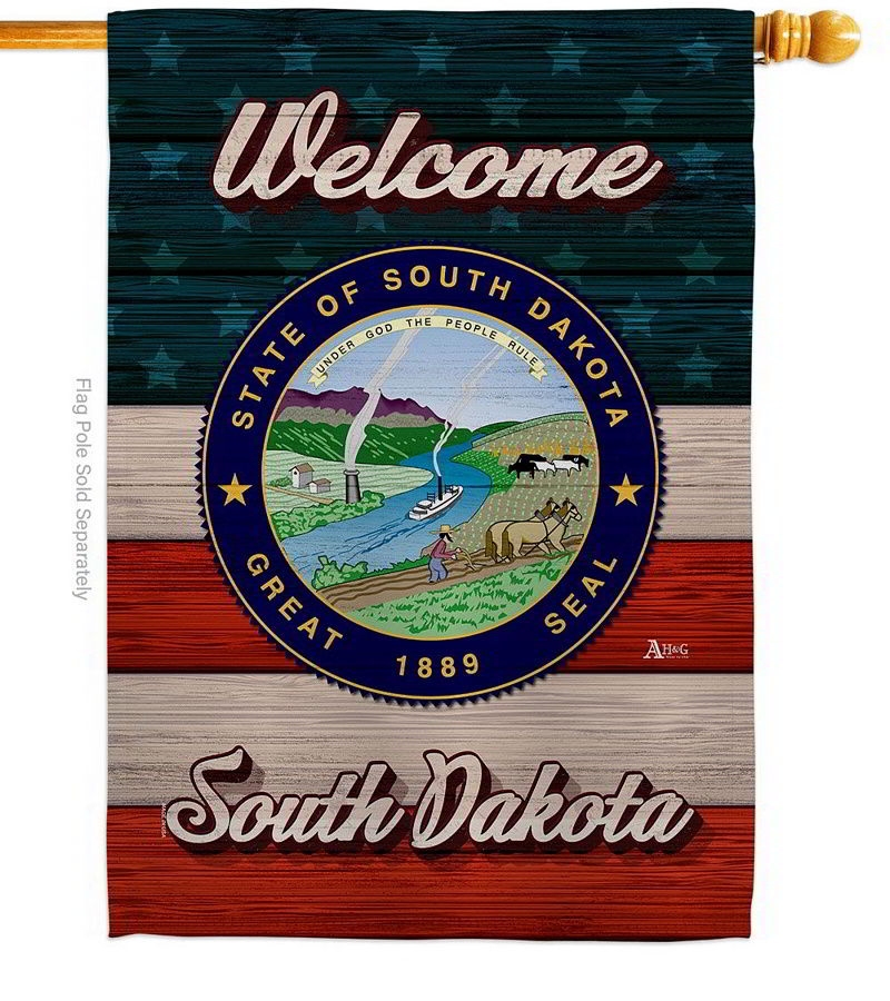 Welcome South Dakota House Flag