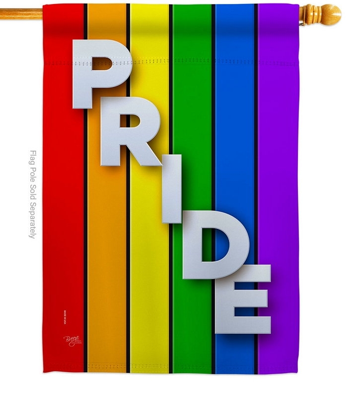 Rainbow Pride House Flag