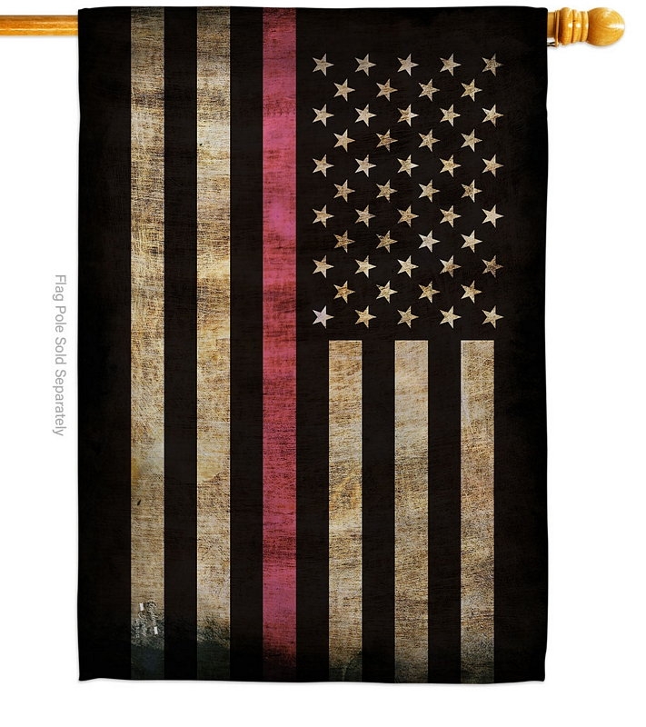 Thin Pink Line House Flag