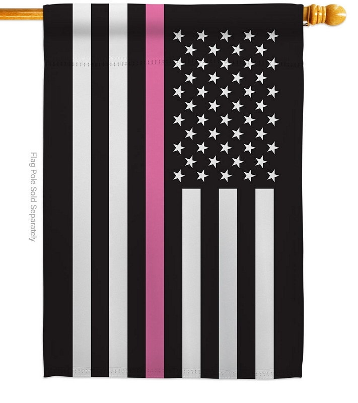 US Thin Pink Line House Flag