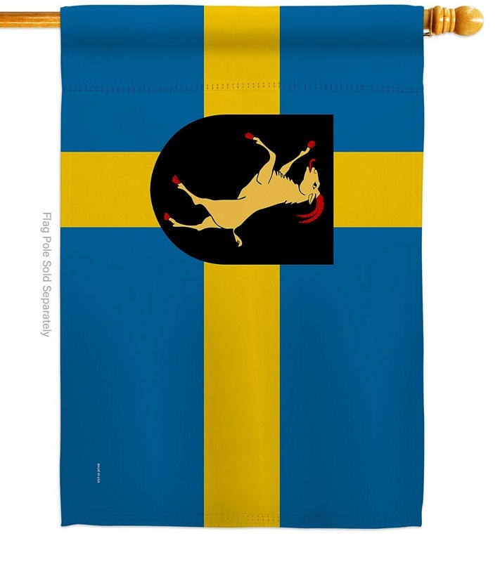 Provinces Of Sweden Halsingland House Flag