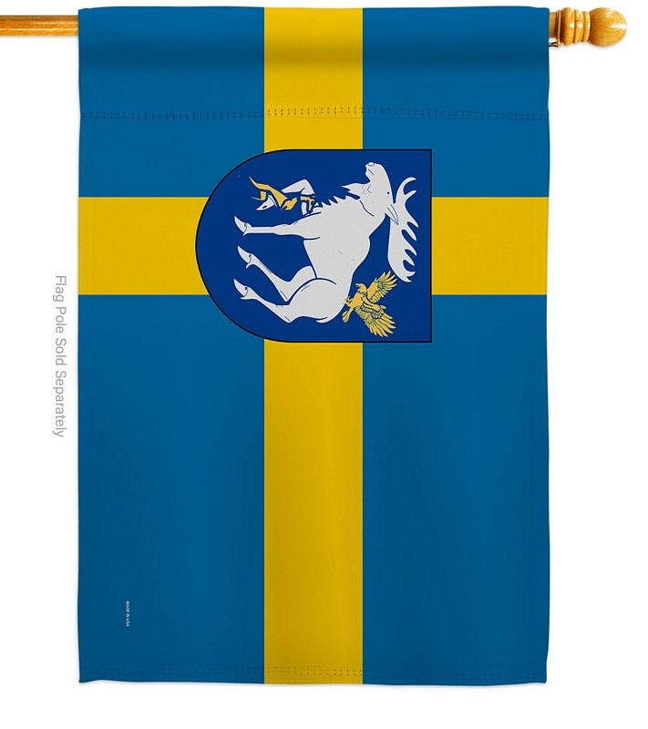 Provinces Of Sweden Jamtland House Flag