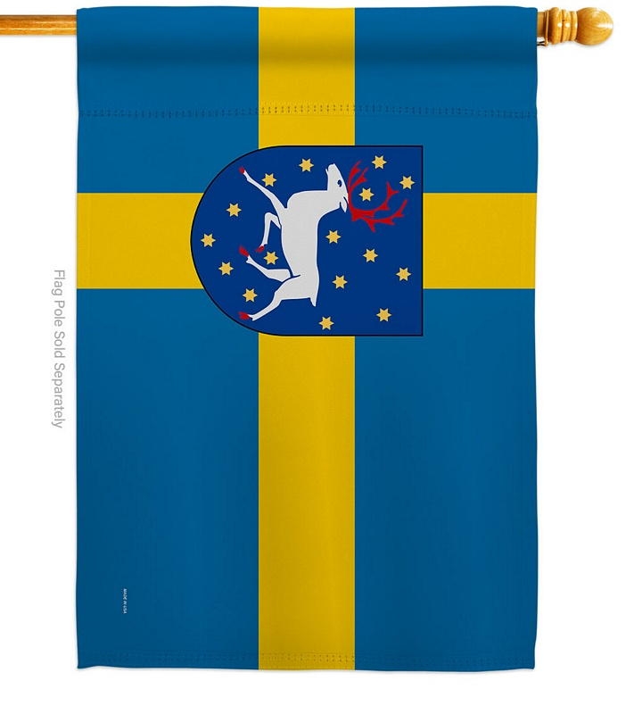 Provinces Of Sweden Vasterbotten House Flag