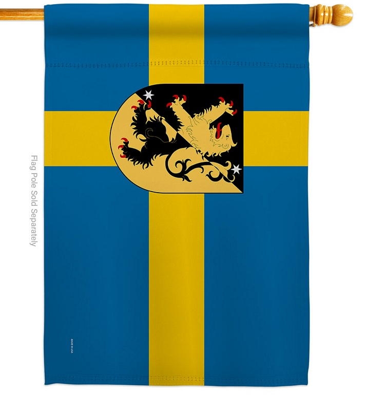 Provinces Of Sweden Vastergotland House Flag