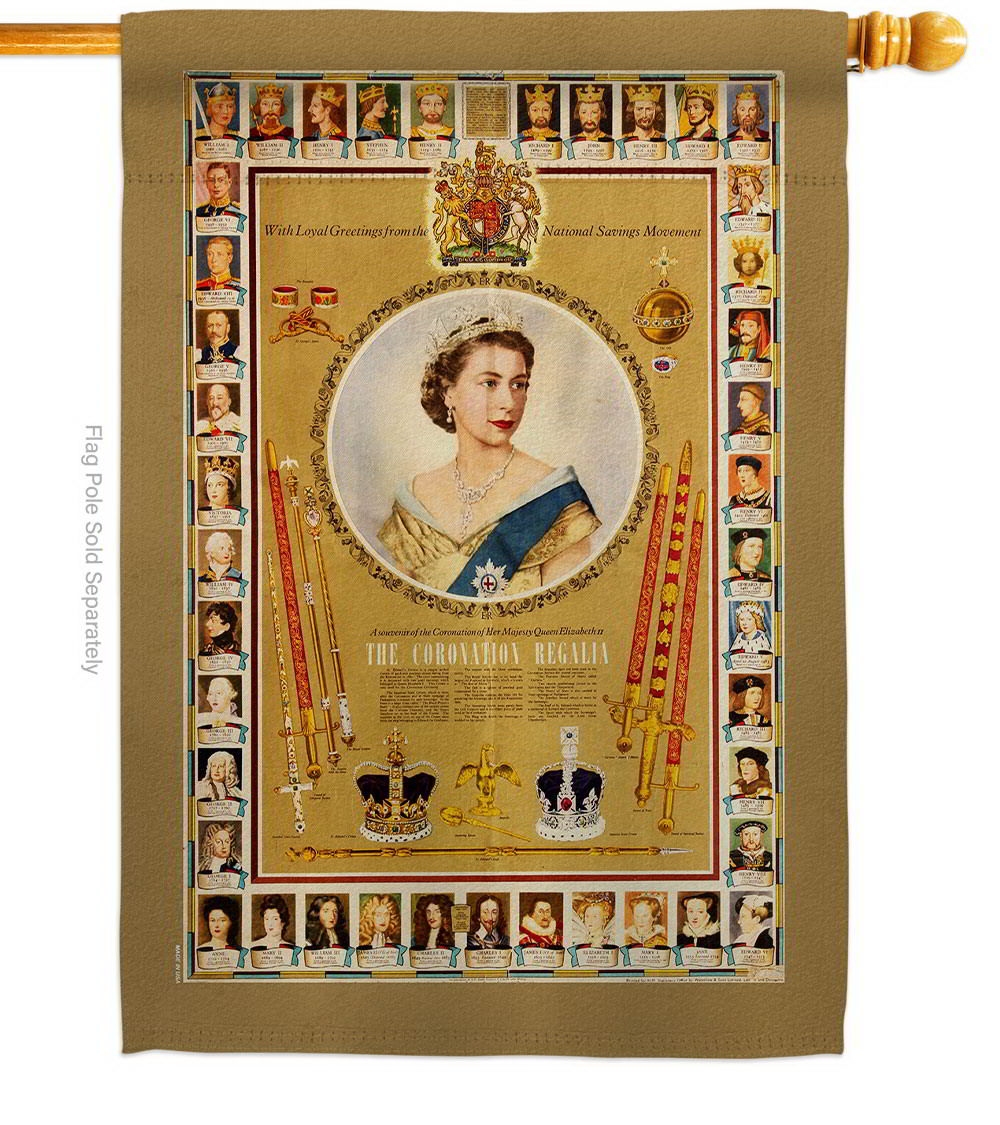 The Coronation Regalia House Flag