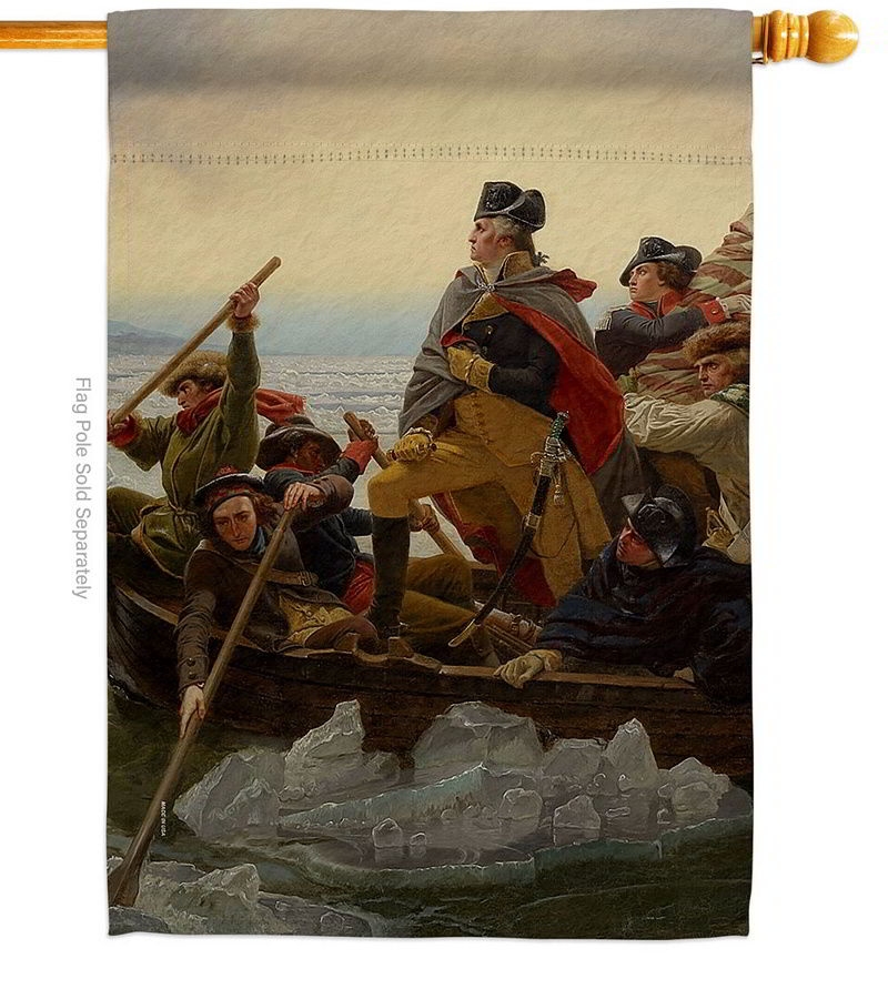 Washington Crossing The Delaware House Flag