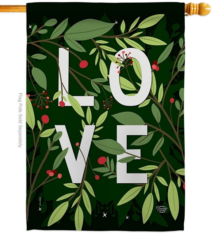 Love Decorative House Flag