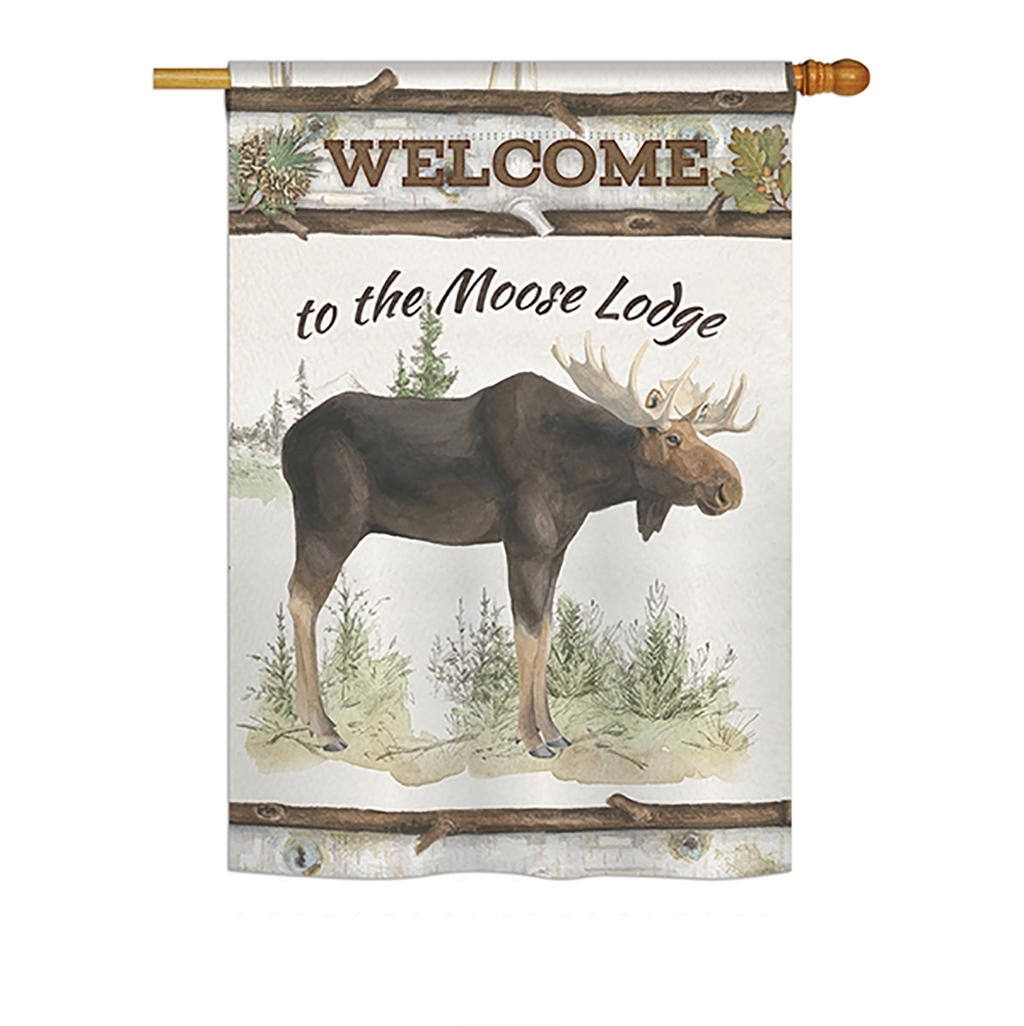 The Moose Lodge House Flag