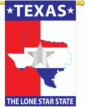 Lone Star State Garden Flag