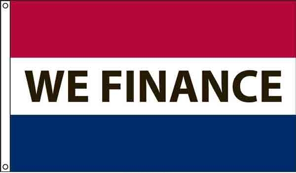 We Finance Message Flag, High Wind US Made 3\' x 5\'