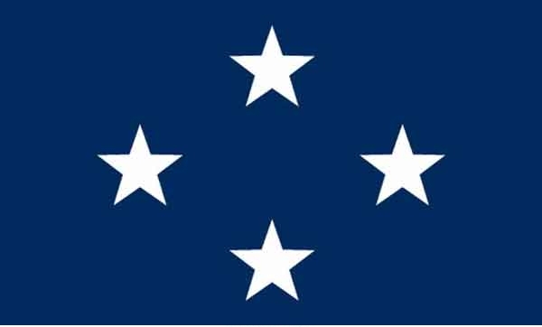 3\' x 5\' 4 Star Seagoing Navy High Wind, US Made Flag