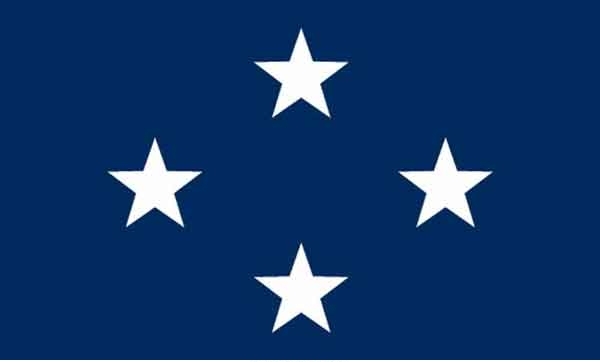 3\' x 5\' 4 Star Seagoing Navy High Wind, US Made Flag