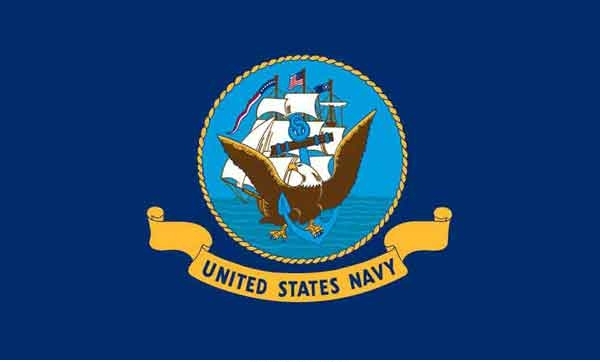 US Made Navy Miniature Flags On Stick 12 x 18 10pcs