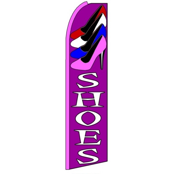 Shoes Feather Flag 3' x 11.5'